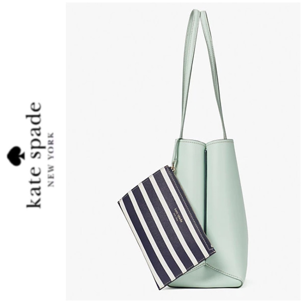 NWT Kate Spade genuine leather tote & wristlet - Picture 4 of 7